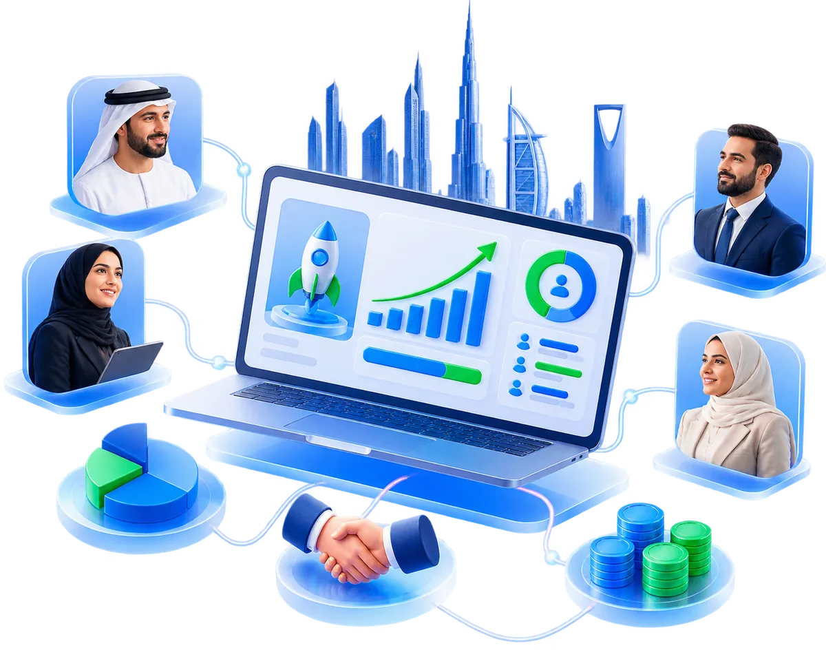 Entrepreneurs and investors connected through the Ebticarat platform